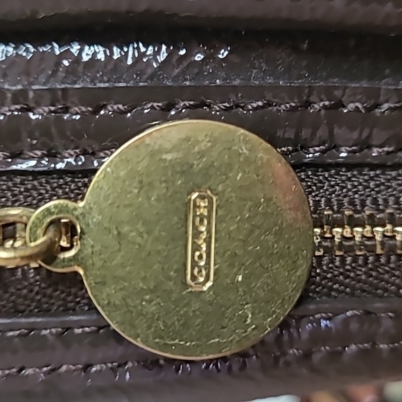 Coach Shiny Brown Shoulder Bag - Picture 7 of 14